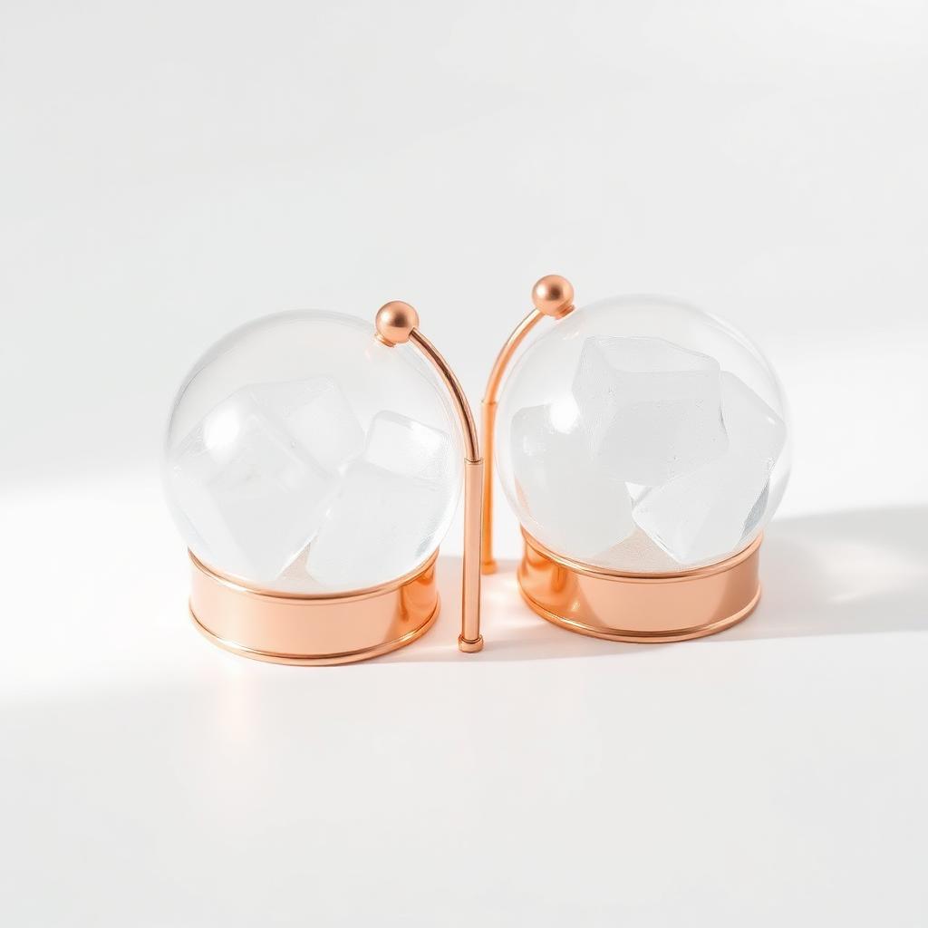 CryoGlow Steel Ice Globes — Unbreakable Facial Depuffer | Aurasavoir Beauty