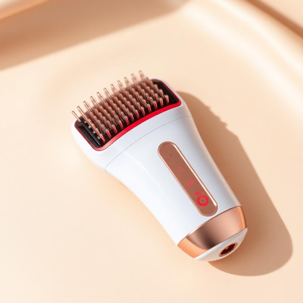 ScalpGlow LED Comb — Red Light Scalp Massager & Oil Applicator | Aurasavoir Beauty